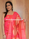 Banarasee Chanderi Cotton Zari Buta Design Salwar Kameez & Dupatta Set-Pink