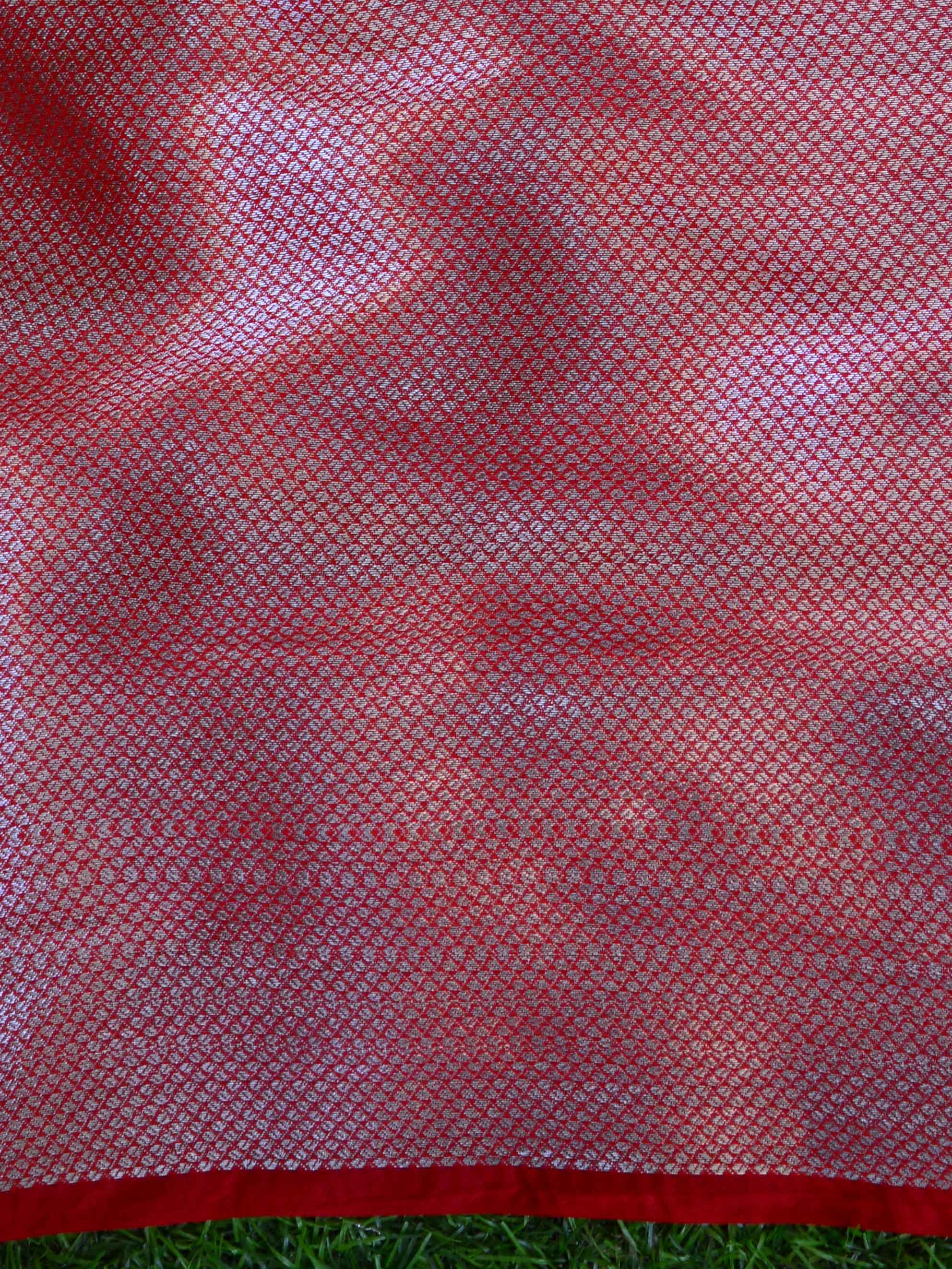 Banarasee Organza Silk Mix Saree With Shibori Dye & Silver Zari Border-Multicolor