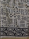 Handloom Linen Cotton Hand-Block Print Suit Set-Brown