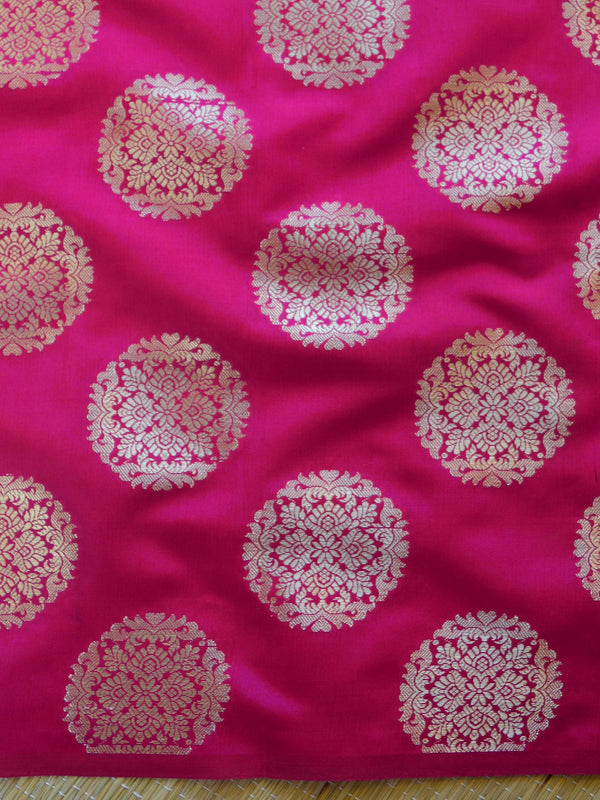 Banarasee Chanderi Cotton Saree With Embroidery Work & Zari Border-Deep Blue