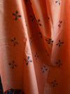 Handloom Embroidered Khadi Cotton Salwar Kameez Dupatta Set-Grey & Peach