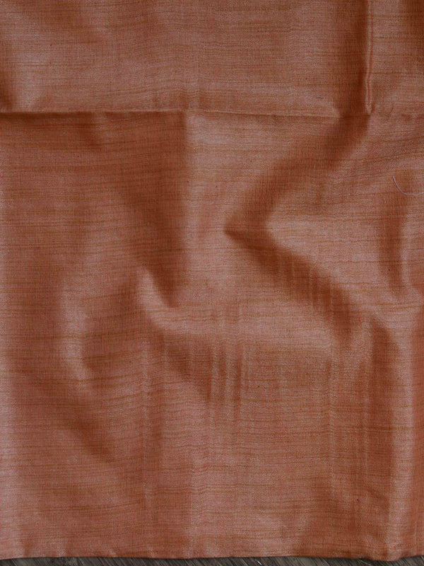 Handloom Embroidered Khadi Cotton Salwar Kameez Dupatta Set-Grey & Peach