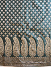 Banarasee Salwar Kameez Cotton Silk Resham Buti Woven Fabric-Green