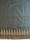 Banarasee Salwar Kameez Cotton Silk Resham Buti Woven Fabric-Green