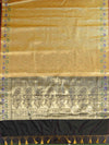 Banarasee Art Silk Saree With Meena Floral Border & Self Weaving Work-Gold