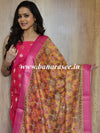 Banarasee Chanderi Cotton Zari Buta Salwar Kameez Fabric With Digital Print Dupatta-Pink