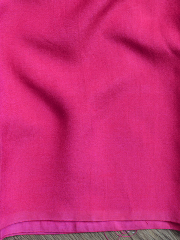 Banarasee Chanderi Cotton Zari Buta Salwar Kameez Fabric With Digital Print Dupatta-Pink