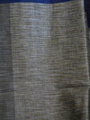 Bhagalpuri Handloom Pure Linen Saree-Deep Blue With Green