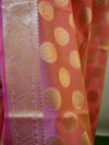 Banarasee Cotton Silk Mix Saree With Buta Design-Peach