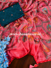 Banarasee Soft Chiffon Saree With Floral Jaal Design-Pink