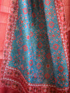 Banarasee Chanderi Cotton Zari Buta Salwar Kameez Fabric With Digital Print Dupatta-Blue