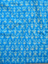 Handloom Mul Cotton Handblock Printed Suit Set-Turquoise Blue