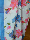 Handloom Mul Cotton Ajrakh Print Saree-White