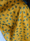 Handloom Embroidered Khadi Cotton Salwar Kameez Dupatta Set-Grey & Yellow