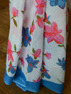 Handloom Mul Cotton Ajrakh Print Saree-White