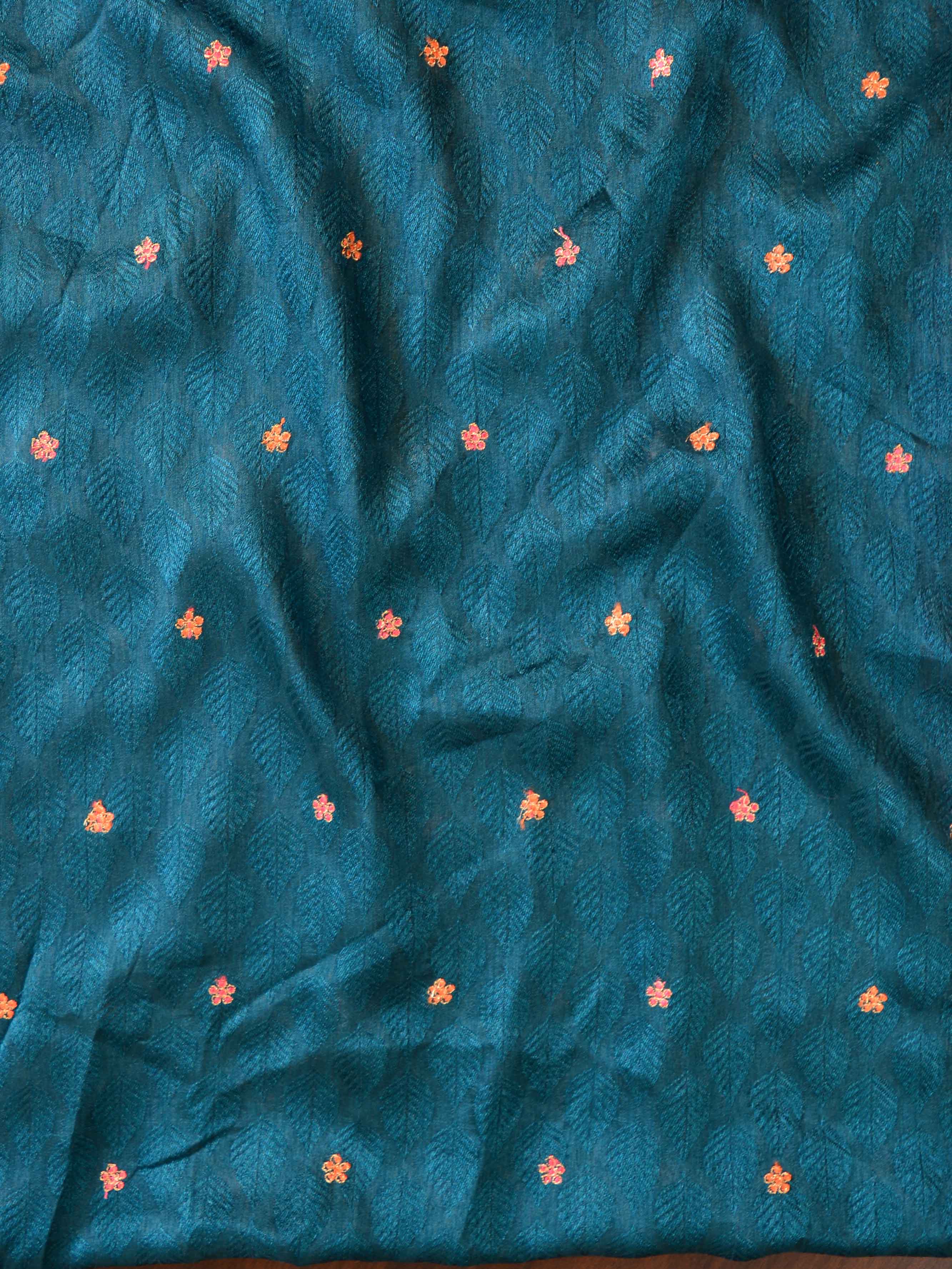 Banarasee Soft Chiffon Saree With Floral Jaal Design-Pink