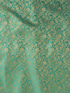 Banarasee Handwoven Polka Dot Semi Silk Saree-Green