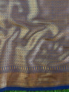 Banarasee Cotton Silk  Saree With Antique Zari Buti & Border-Deep Blue