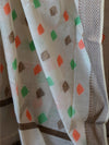 Banarasee Chanderi Cotton Salwar Kameez Fabric With Ghiccha Work-White