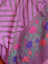 Banarasee Chanderi Cotton Salwar Kameez Fabric With Ghiccha Work-Pink
