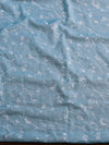 Banarasee Salwar Kameez Kota Checks Embroidered Fabric With  Digital Print Dupatta-Blue
