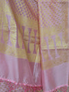 Banarasee Salwar Kameez Cotton Silk Gold Zari Buti Woven Fabric-Baby Pink