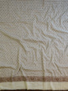 Banarasee Cotton Mix Ghichha Work Salwar Kameez Fabric With Dupatta-Off White