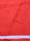 Handloom Mul Cotton Block Print Saree-Red