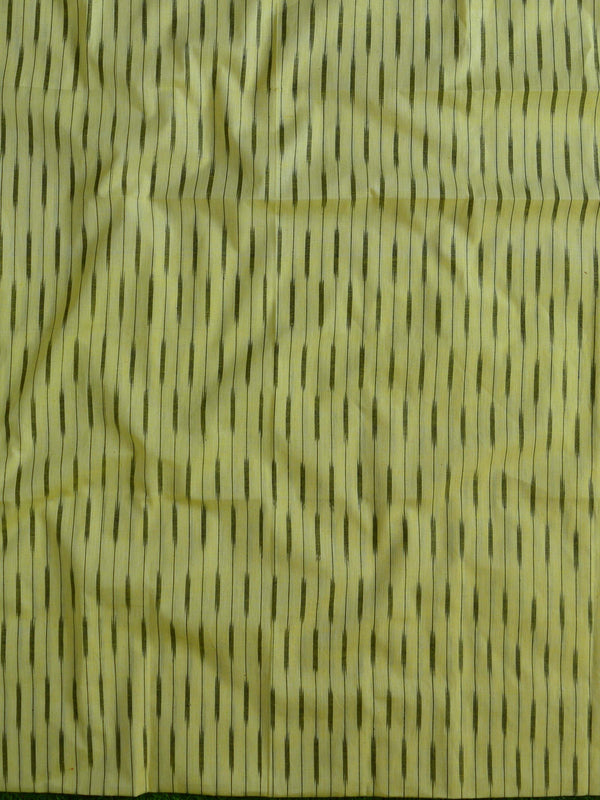 Bhagalpuri Ikkat Cotton Kameez With Dupatta & Bottom-Yellow