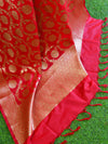 Banarasee Art Silk Dupatta Jaal Design-Red