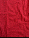 Handloom Mul Cotton Handblock Printed Suit Set With Chiffon Dupatta-Red & White