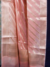 Banarasee Cotton Silk Salwar Kameez Fabric With Zari Work-Green & Peach