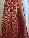 Banarasee Art Silk Dupatta Jaal Design-Maroon