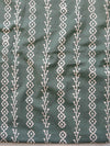 Handloom Mul Cotton Block Print Suit Set With Chanderi Dupatta-Green