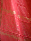 Banarasee Handloom Chanderi Cotton Zari Work Salwar Kameez Dupatta Set-Peach