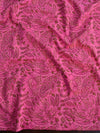 Handloom Mul Cotton Handblock Printed Suit Set With Chiffon Dupatta-Pink & Green