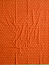 Handloom Mul Cotton Handblock Printed Suit Set-Orange & Pink