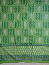 Handloom Mul Cotton Handblock Printed Suit Set-Blue & Green