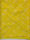 Handloom Mul Cotton Block Print Suit Set With Chanderi Dupatta-Red & Yellow