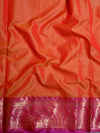 Banarasee Handloom Linen Silk Mix Antique Zari Buta Saree-Pink