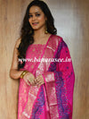 Banarasee Art Silk Salwar Kameez Fabric With Embroidered Chanderi Dupatta-Pink
