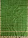 Banarasee Art Silk Checks Design Dupatta-Green