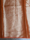 Banarasee Handwoven Pure Silk Cotton Saree With Antique Zari & & Border-Pink