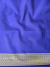 Banarasee Cotton Silk Mix Banswada Sari With Floral Buta & Skirt Border-Blue