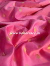 Banarasee Zari Buti Chanderi Fabric-Pink