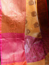 Banarasee Handwoven Antique Zari Buta & Border Saree Zari-Orange