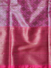 Banarasee Handwoven Antique Zari Buta & Border Saree Zari-Orange