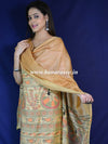 Pure Handloom Khadi Cotton Madhubani Print Salwar Kameez Dupatta Set-Yellow