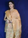 Pure Handloom Khadi Cotton Madhubani Print Salwar Kameez Dupatta Set-Yellow