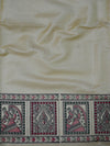 Pure Handloom Khadi Cotton Madhubani Print Salwar Kameez Dupatta Set-Yellow